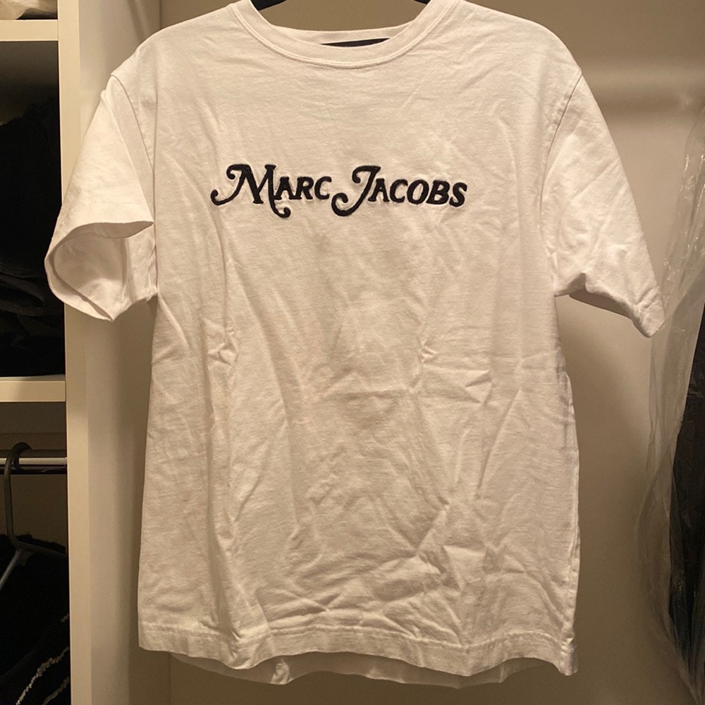 Marc Jacobs Beaded Logo Oversized T-Shirt